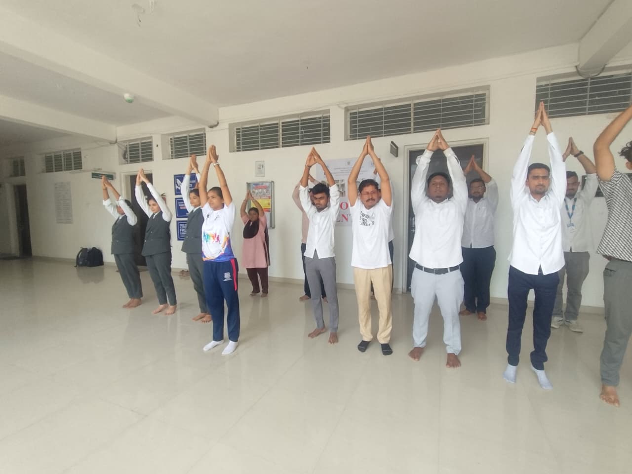 On 21st June 2026, the 12th International Yoga Day was celebrated with great enthusiasm at the college under the theme “Yoga for Healthy Ageing.” The program aimed to highlight the physical, mental, a